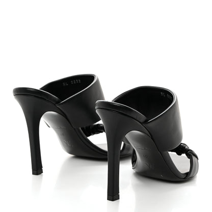 Louis Vuitton Lambskin Drapy Heel Mules 40 Black 4 of 8