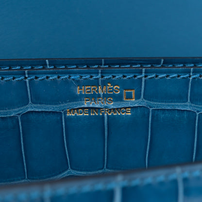 Hermes Shiny Alligator Minuit Au Faubourg Bleu Izmir 6 of 10