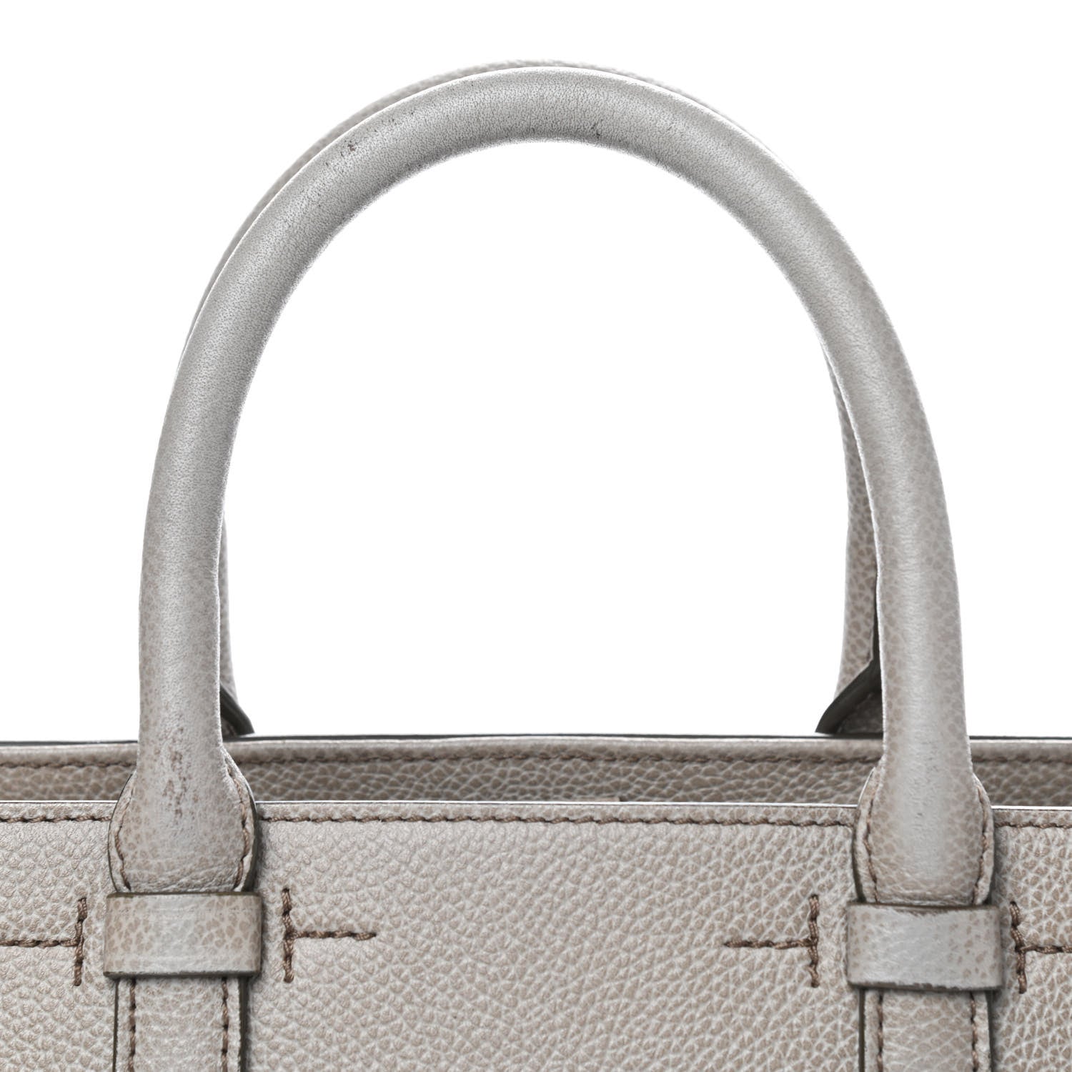 Tom Ford Pebbled Calfskin Jennifer Zip Tote Grey 8 of 10