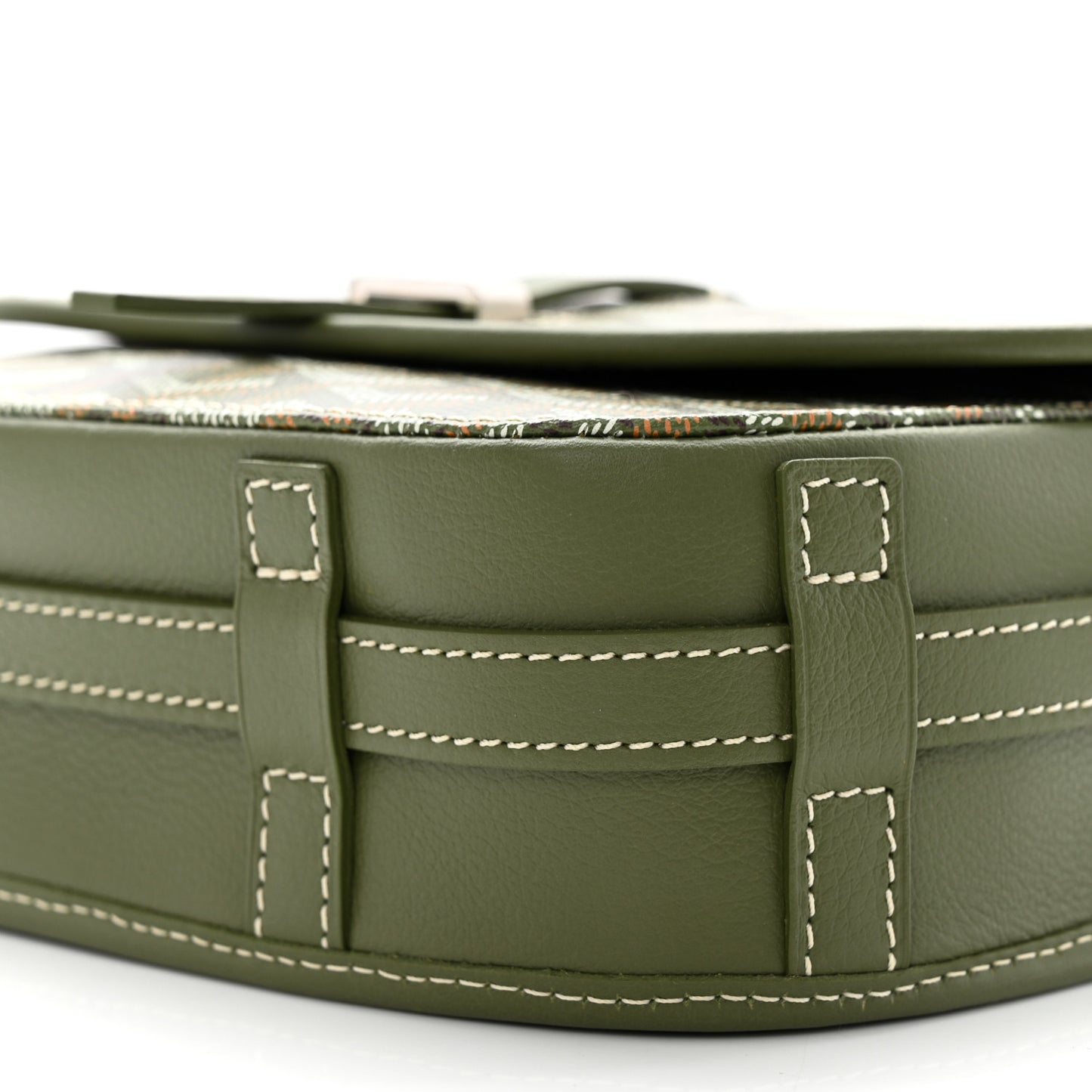 Goyardine Belvedere II PM Messenger Bag Kaki
