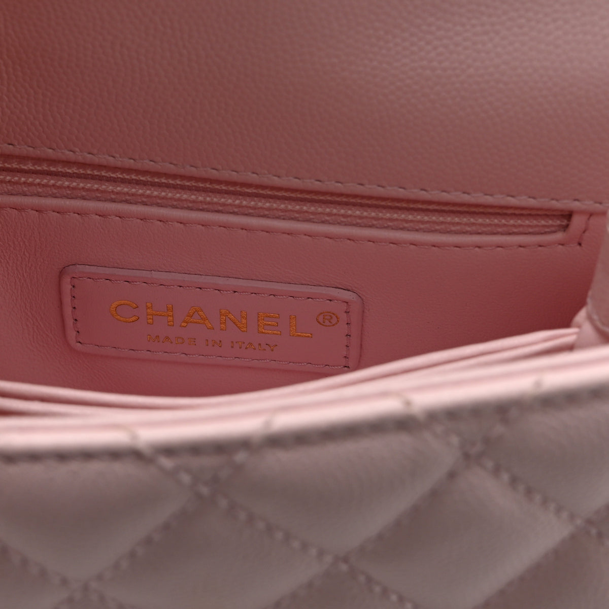 Chanel Caviar Quilted Extra Mini Coco Handle Flap Light Pink 6 of 10