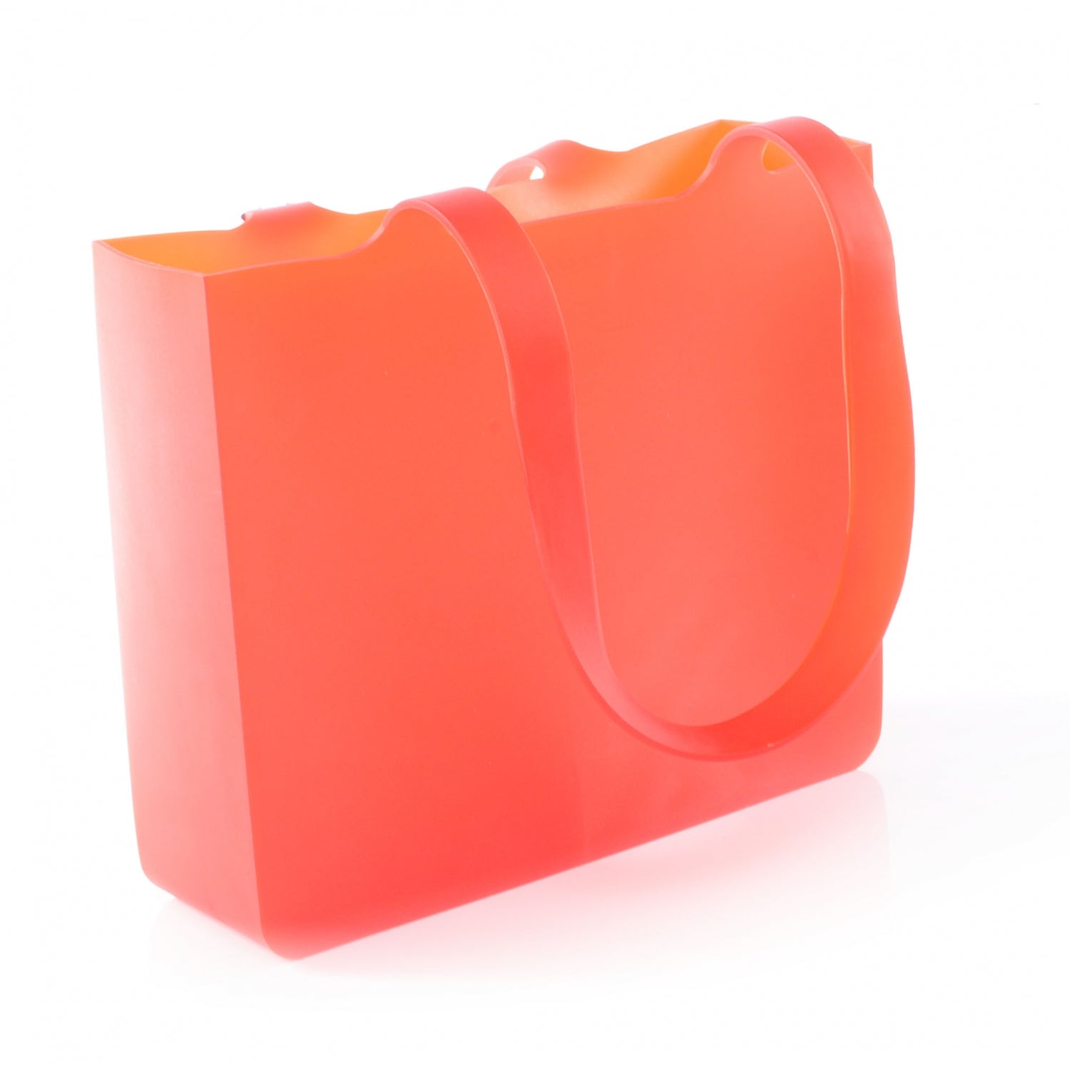 Chanel Jelly Rubber Small Tote Orange 3 of 8