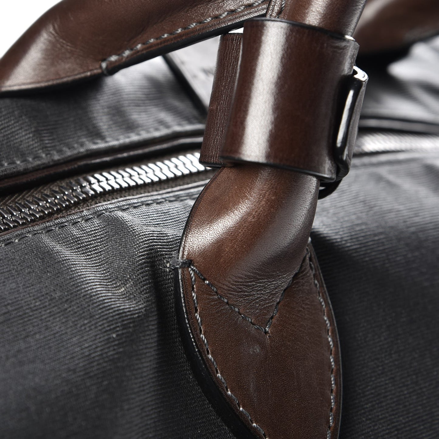 Calfskin Canvas Shako Sac Voyage