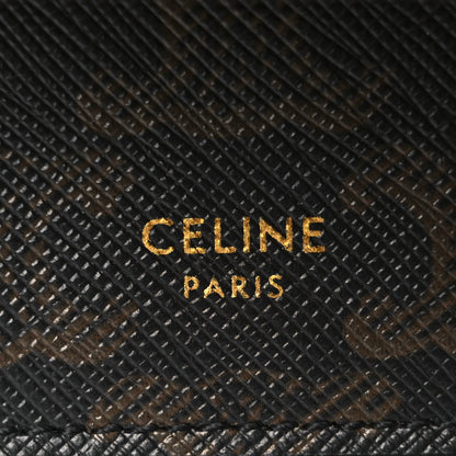 Celine Triomphe Canvas Lambskin Wallet On Strap Tan 6 of 11