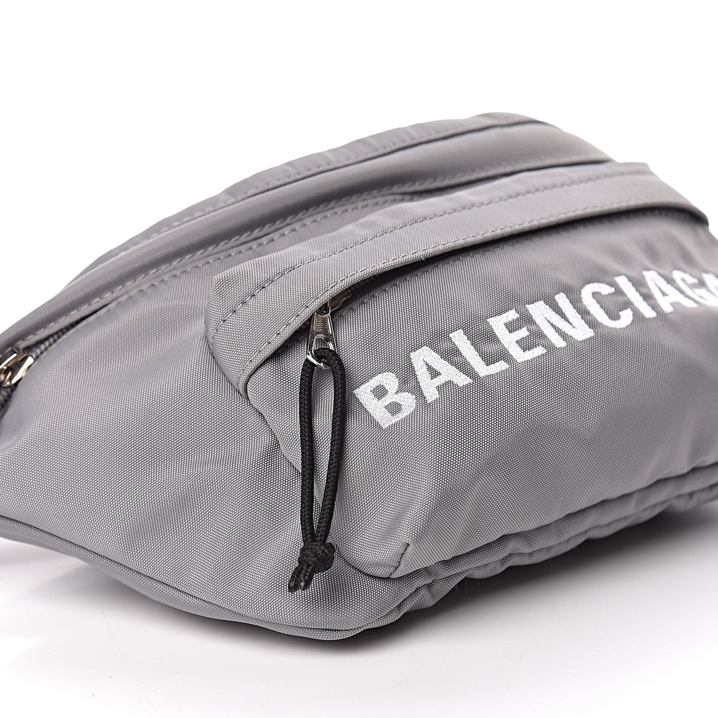 Sport Nylon Logo Wheel Beltpack Grey Black