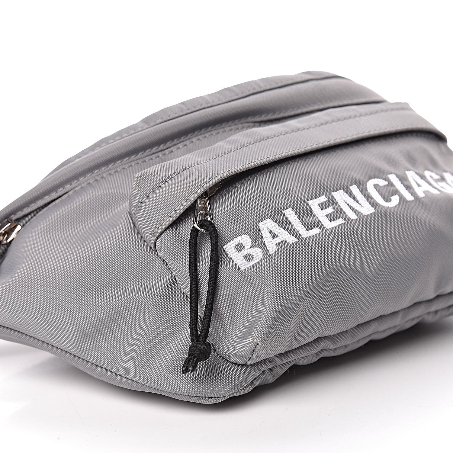 Balenciaga Sport Nylon Logo Wheel Beltpack Grey Black 8 of 10