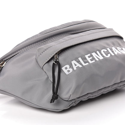 Balenciaga Sport Nylon Logo Wheel Beltpack Grey Black 8 of 10