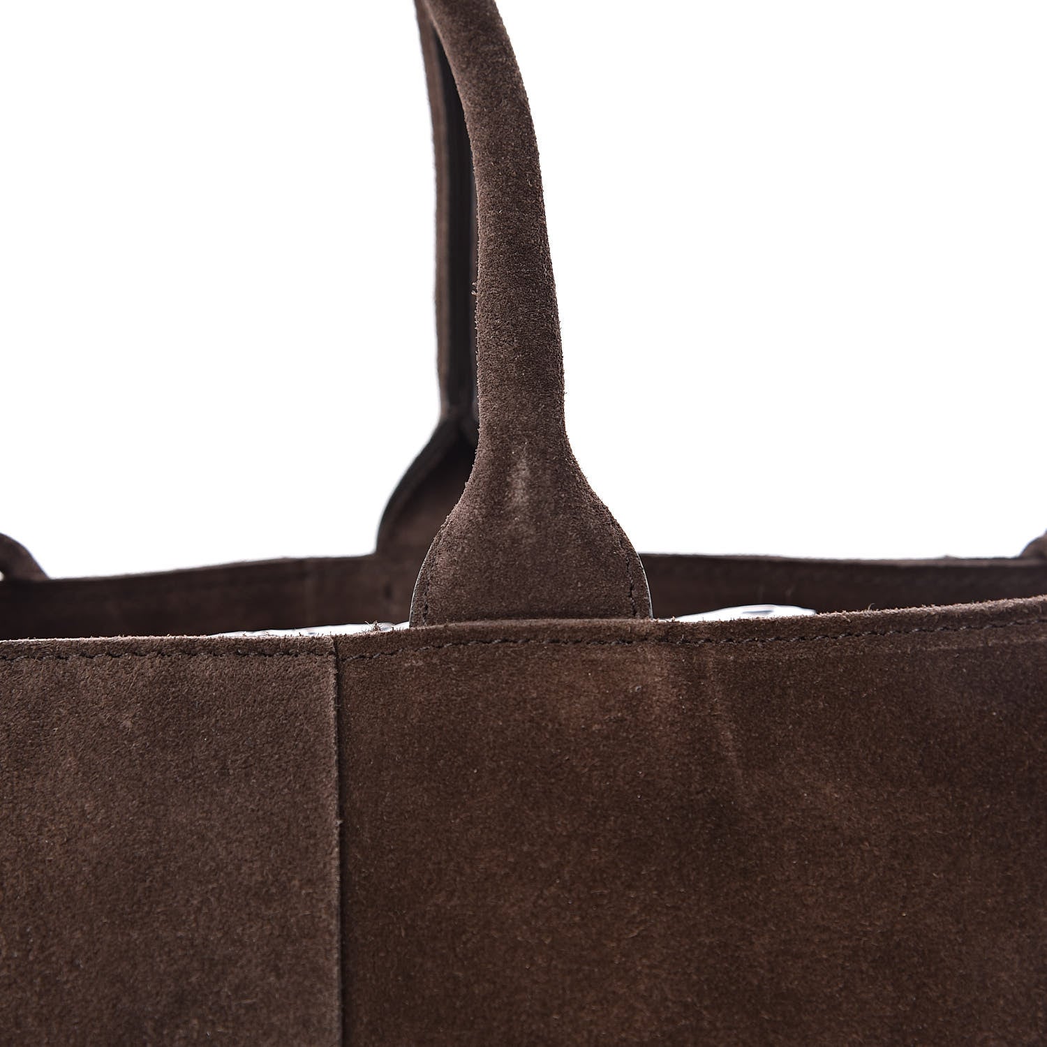 Bottega Veneta Suede Maxi Intrecciato Small Arco Tote Fondente 9 of 11