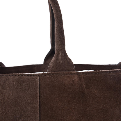 Bottega Veneta Suede Maxi Intrecciato Small Arco Tote Fondente 9 of 11