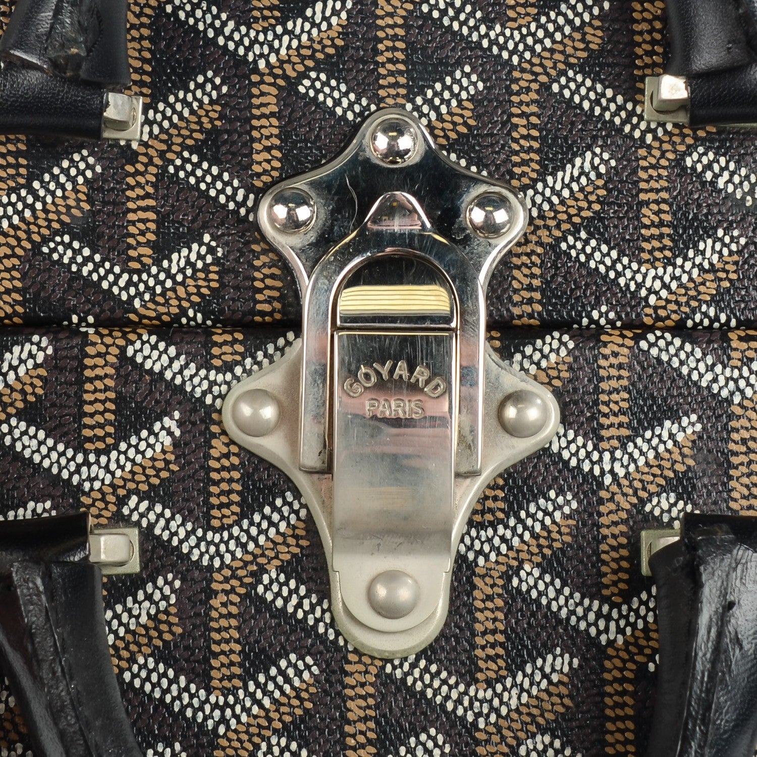 Goyard Goyardine Travelling Pet Bowl Carrier 22 Black 3 of 11