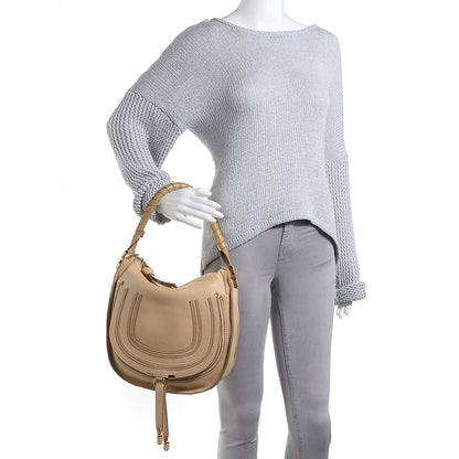 Chloe Calfskin Medium Marcie Hobo Beige 2 of 11