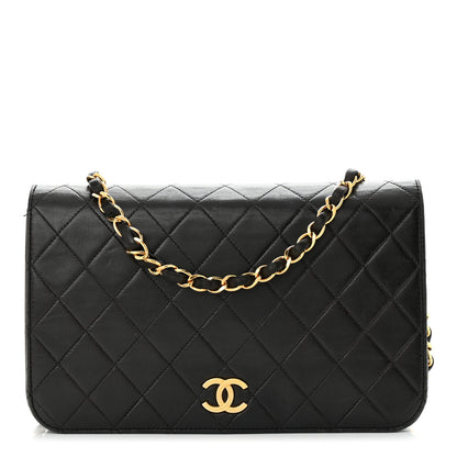 Chanel Lambskin Quilted Small Single Flap Black 1 of 13