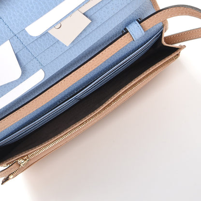 Gucci Dollar Calfskin Mini Swing Wallet Bag Camelia Mineral Blue 5 of 8