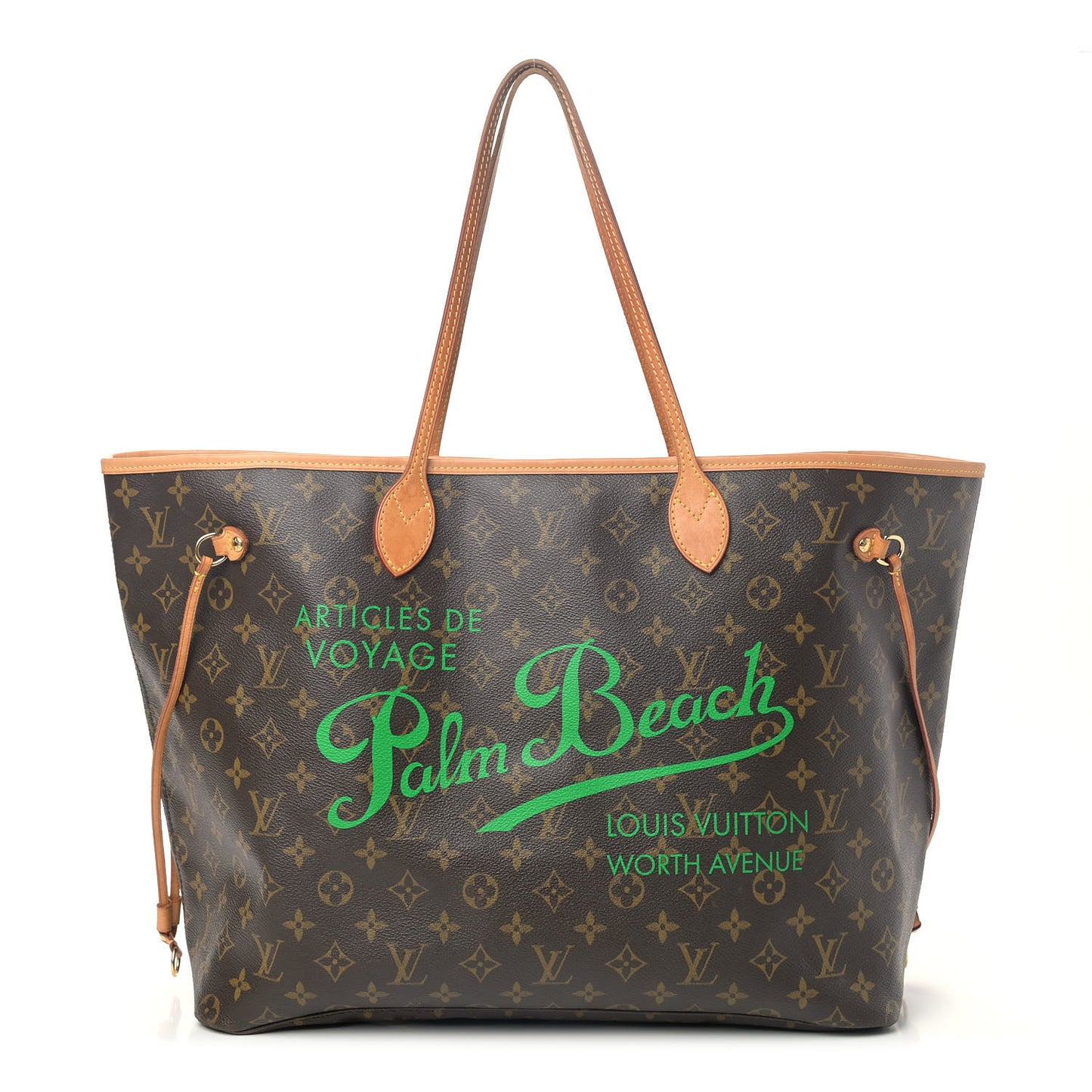 Monogram Palm Beach Neverfull GM Green
