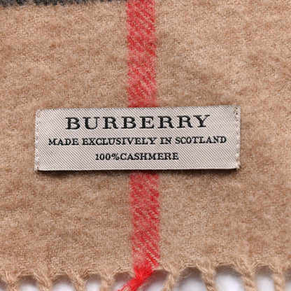 Burberry Cashmere Giant Check Fringe Scarf 3 of 5