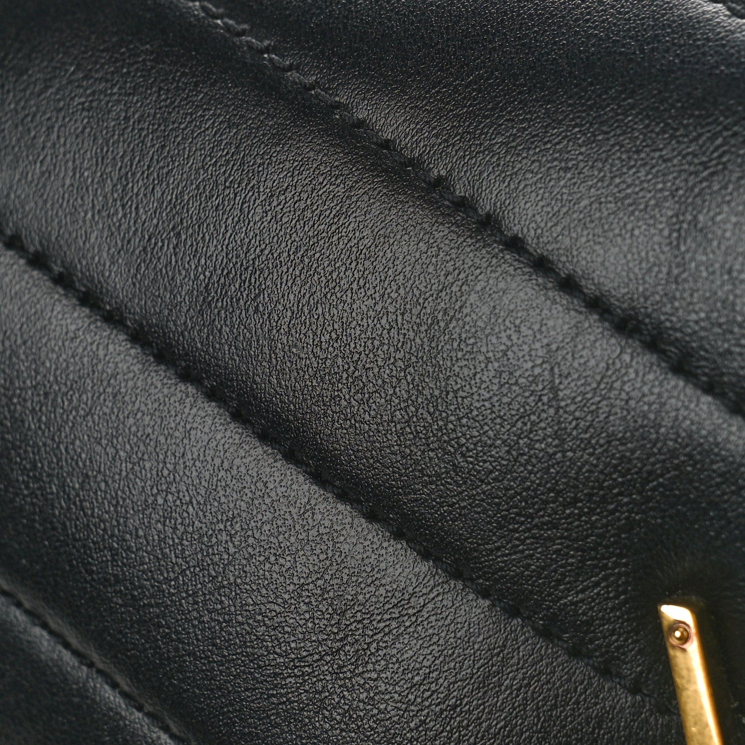 Saint Laurent Calfskin Y Quilted Monogram Small Loulou Chain Satchel Black 10 of 11