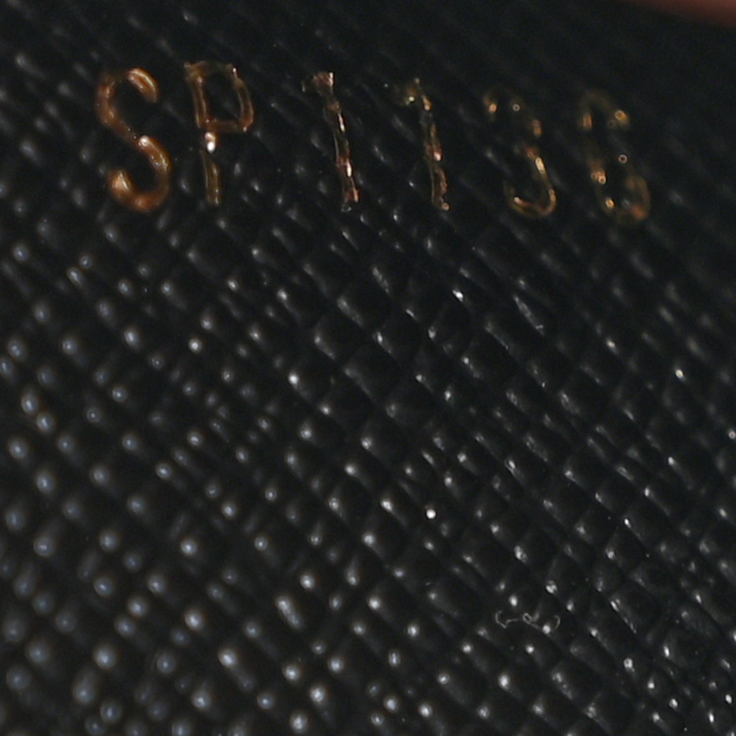 Epi Sequin Night Bird Twist Chain Wallet Black