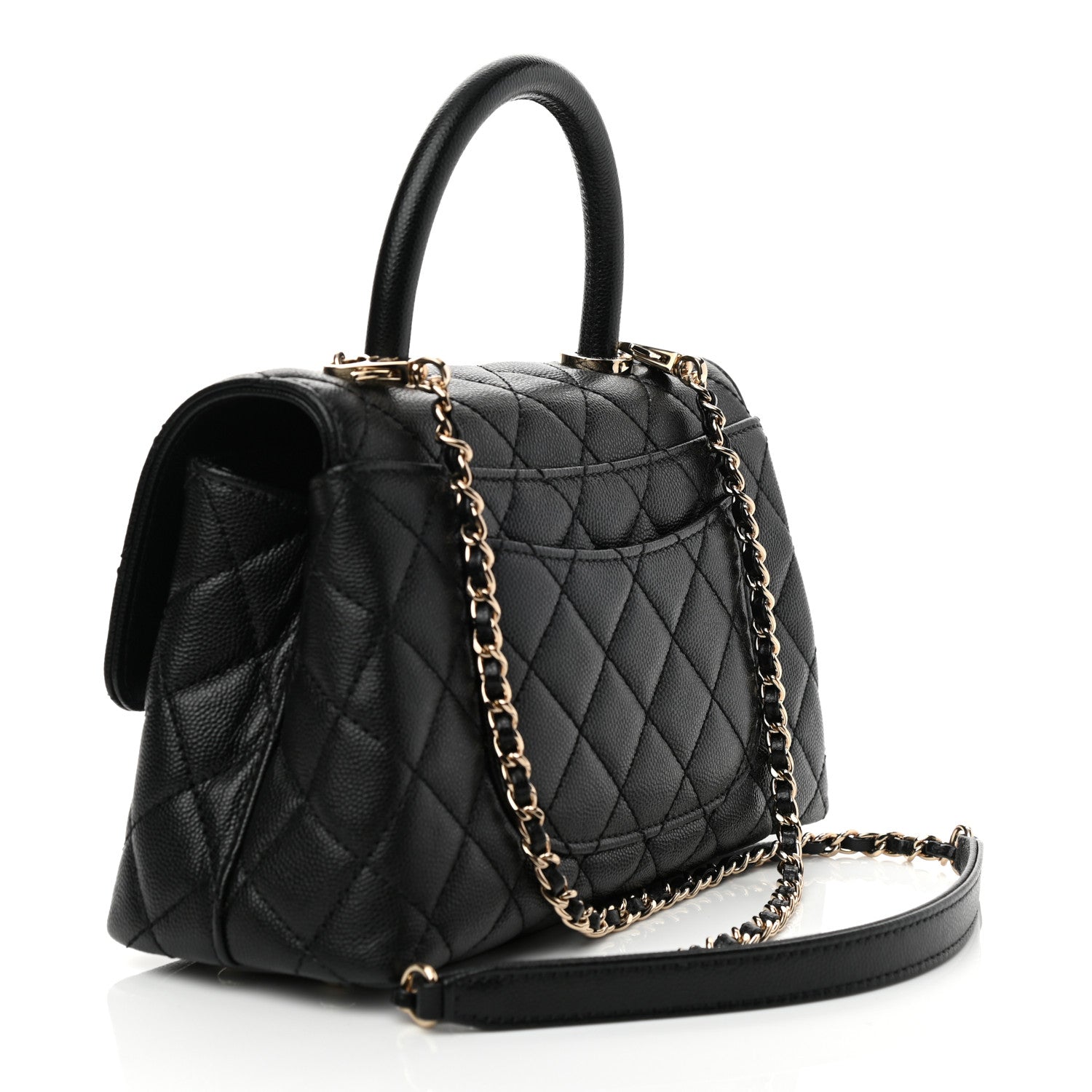 Chanel Caviar Quilted Mini Coco Handle Flap Black 3 of 9