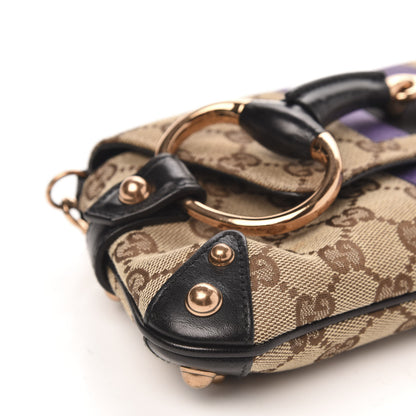 Gucci X TOM FORD Monogram Horsebit Web Clutch Purple 8 of 12