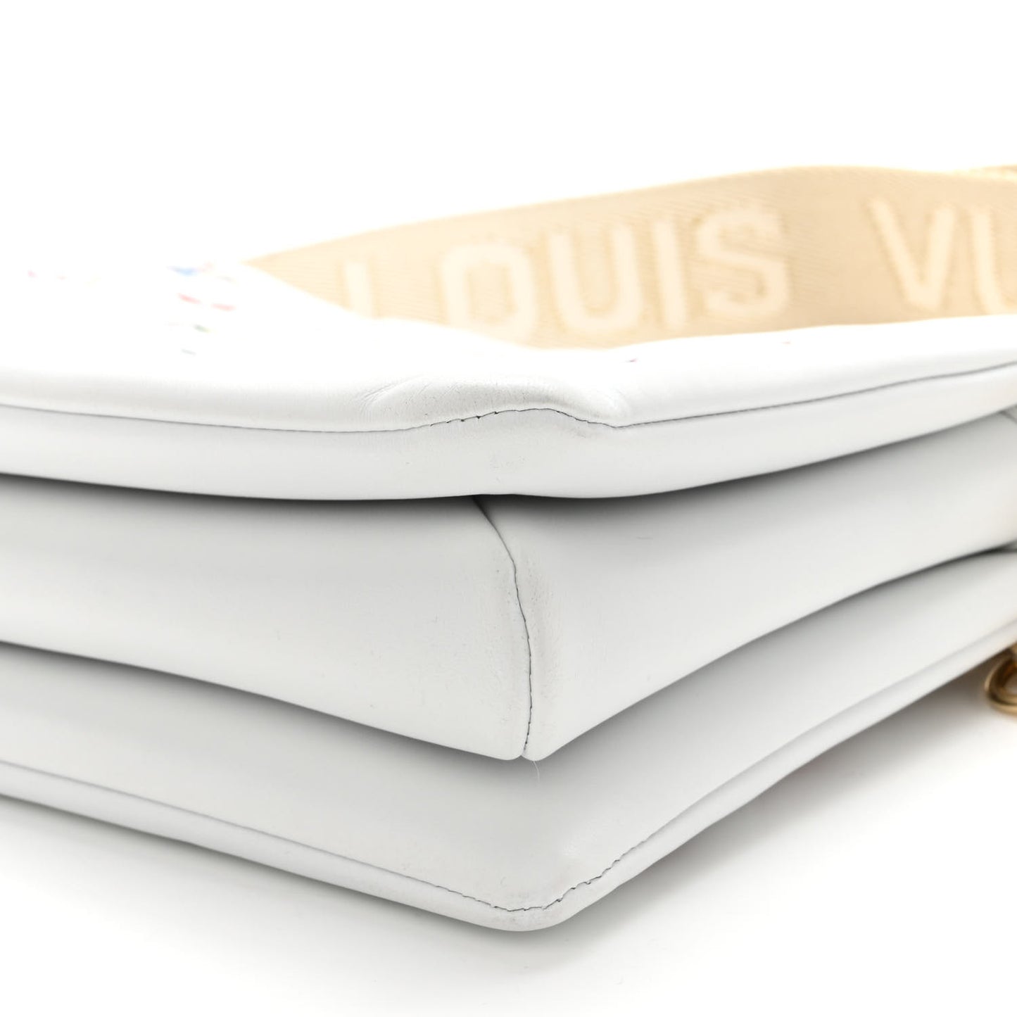 Lambskin Embossed Monogram LV Garden Coussin PM Cream