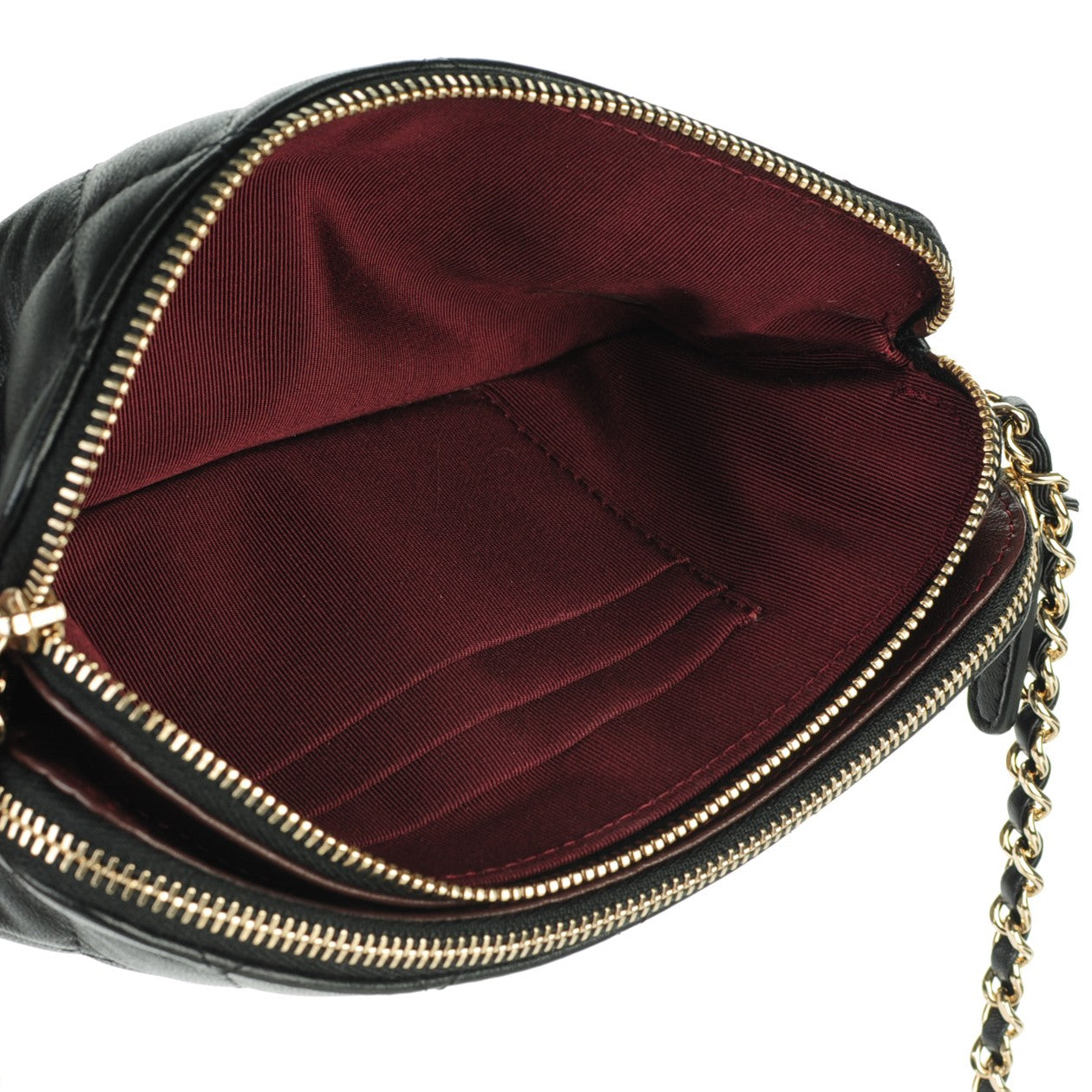 Chanel Lambskin Quilted Small Clutch With Chain Black 9 of 9