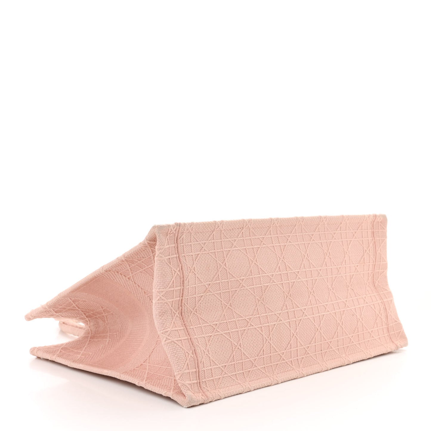 Canvas Embroidered Cannage Medium Book Tote Bois de Rose