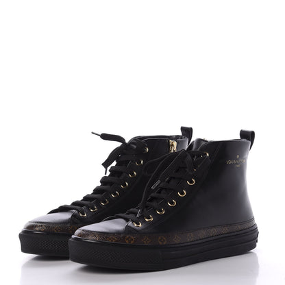 Louis Vuitton Monogram Stellar Sneaker Boots 37 Black 3 of 9