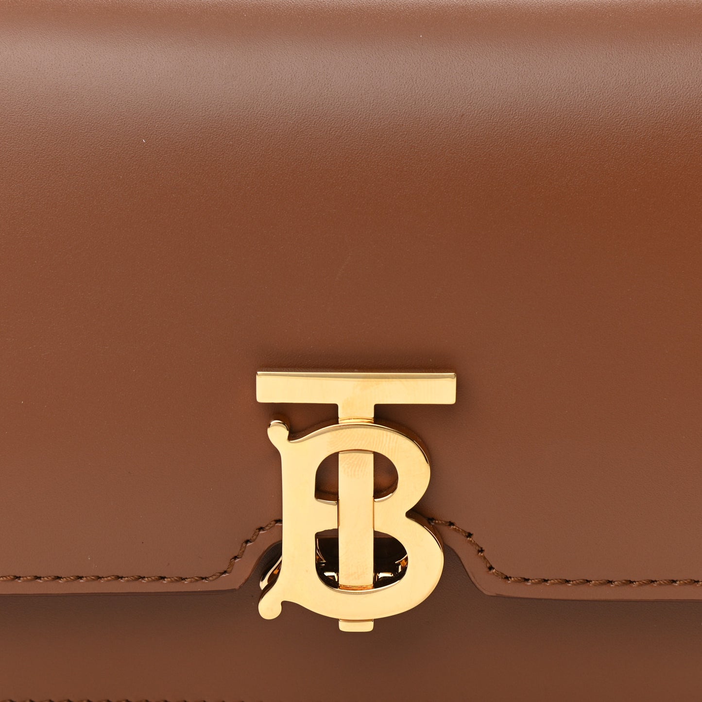 Calfskin TB Belt Bag Malt Brown