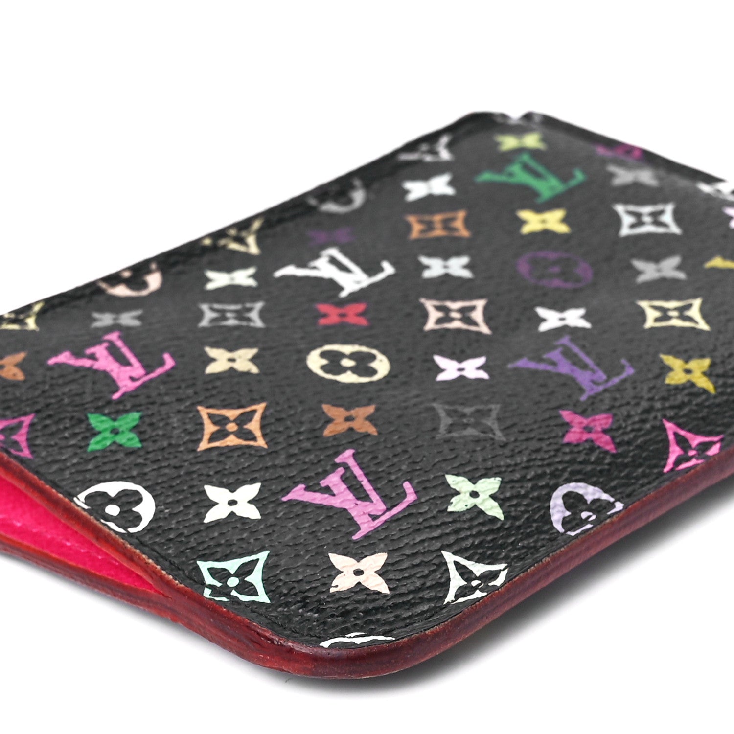 Louis Vuitton Monogram Multicolor Key Pouch Black Grenade 9 of 10