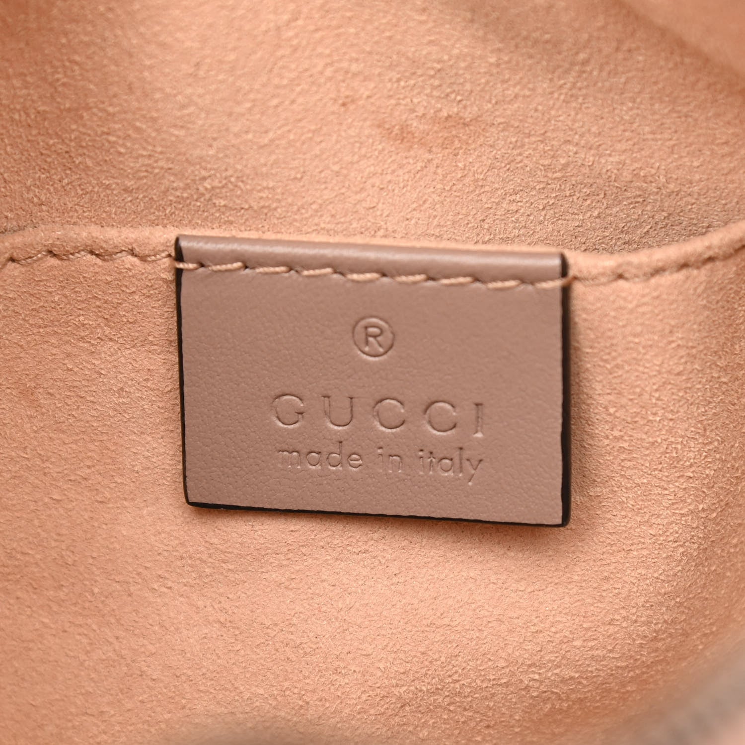 Gucci Calfskin Matelasse Mini GG Marmont Chain Shoulder Bag Porcelain Rose 6 of 12