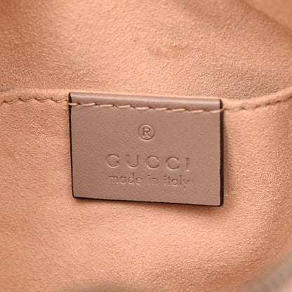 Gucci Calfskin Matelasse Mini GG Marmont Chain Shoulder Bag Porcelain Rose 6 of 12