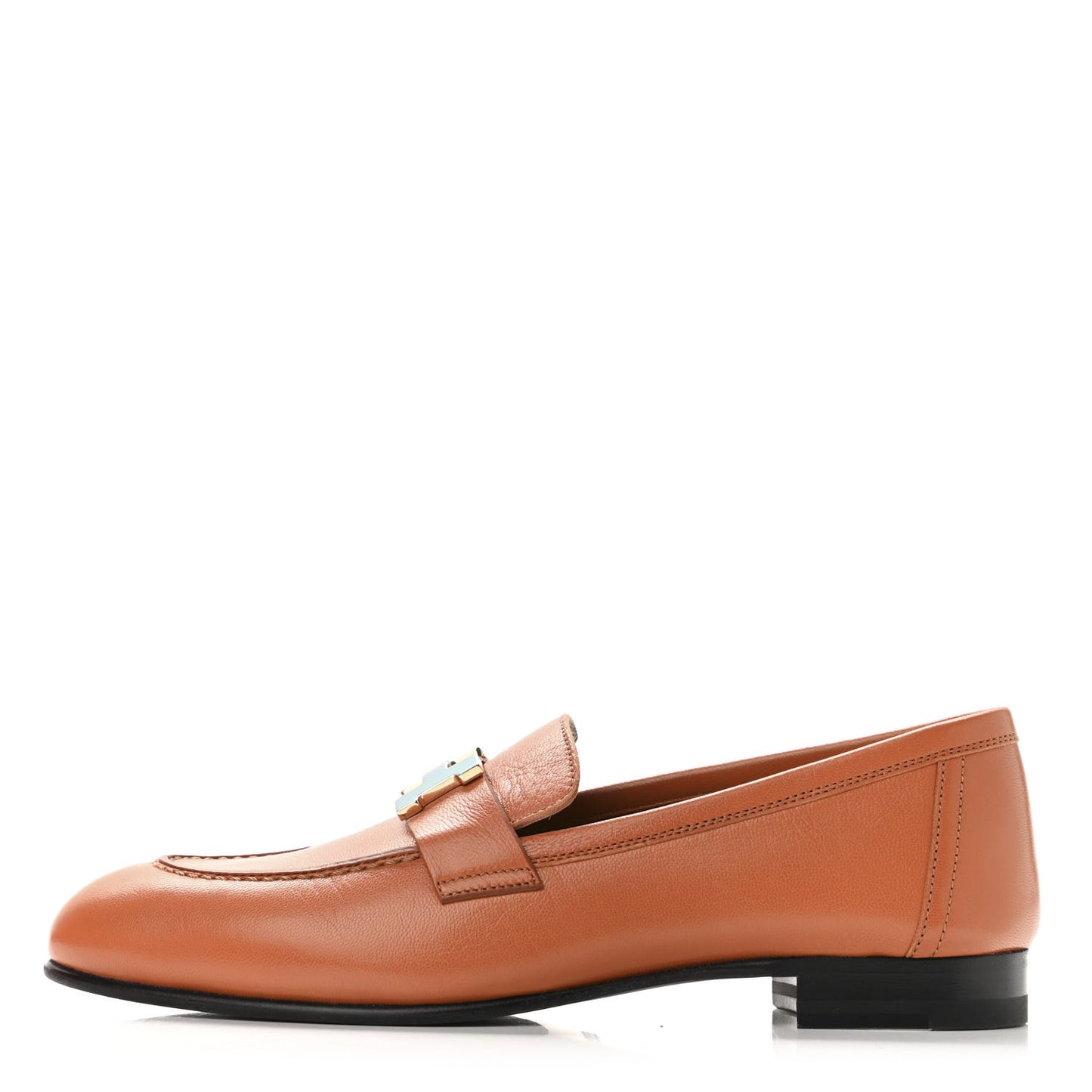 Goatskin Womens Paris Loafers 36 Marron Glaise