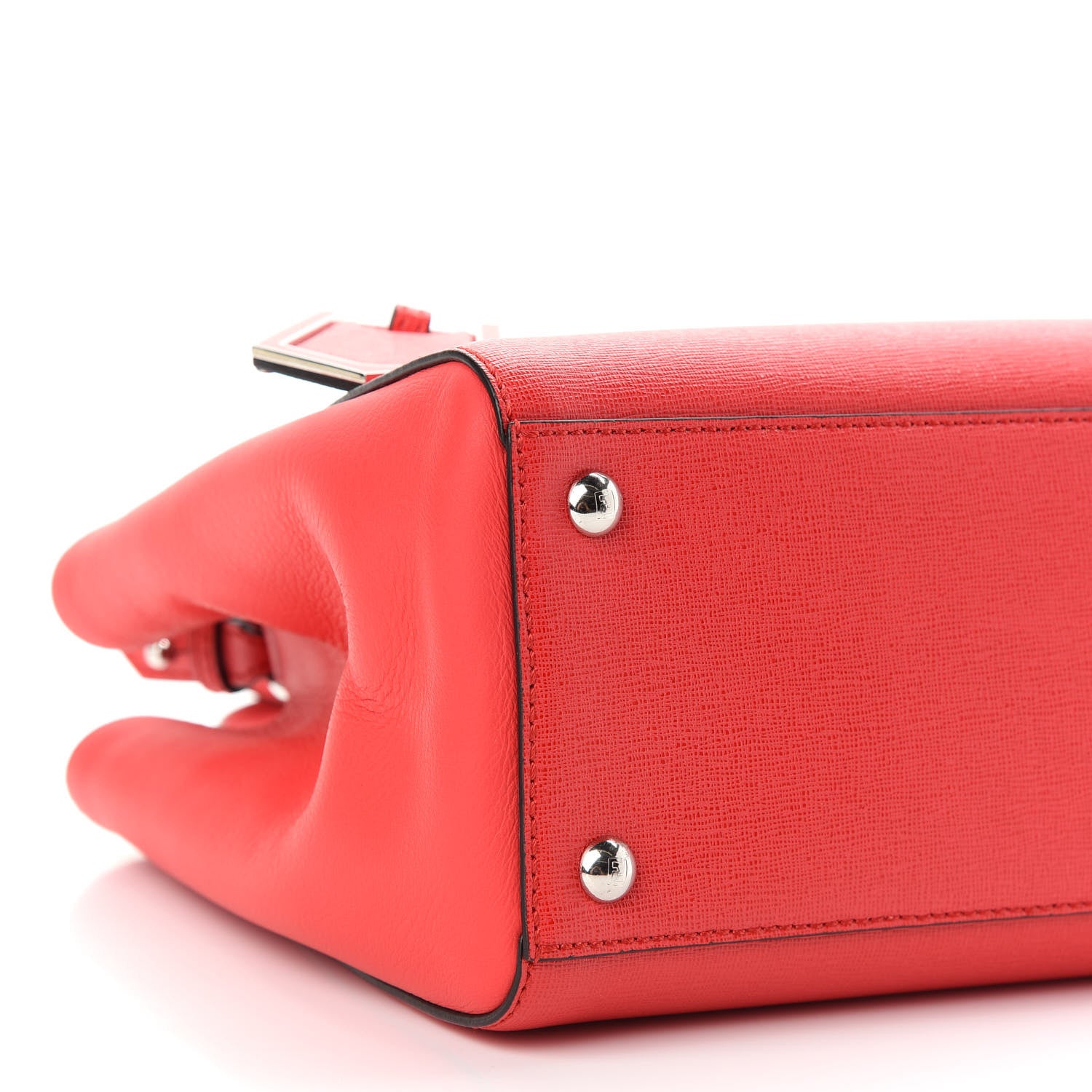 Fendi Vitello Elite Petite 2Jours Tote Papavero 7 of 8