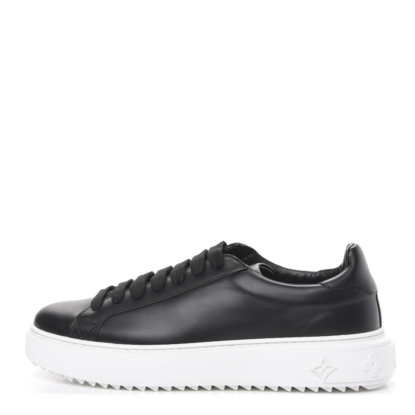 Calfskin Time Out Sneakers 41 Black