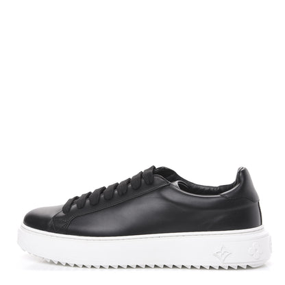 Louis Vuitton Calfskin Time Out Sneakers 41 Black 1 of 7