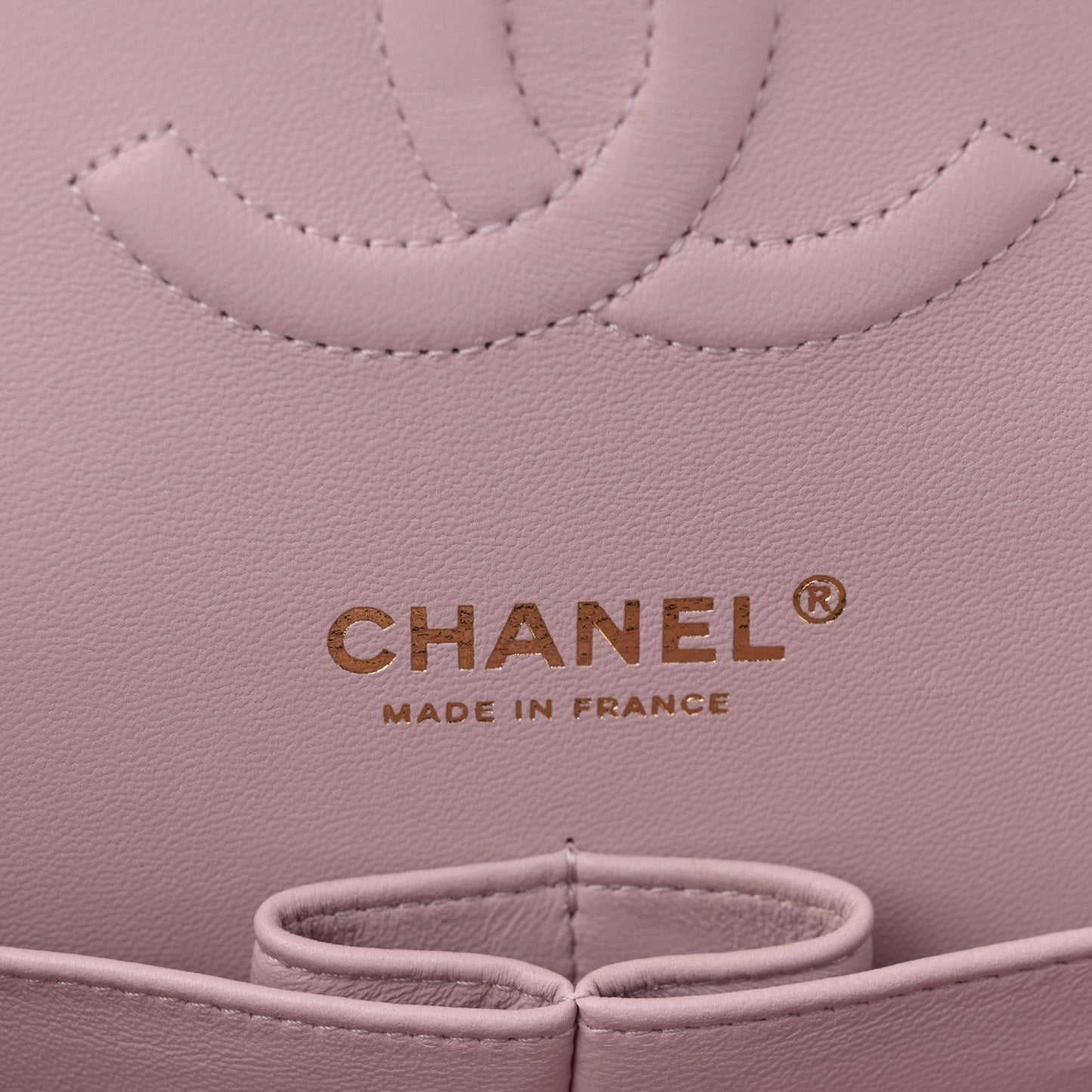 Caviar Quilted Medium Double Flap Light Pink