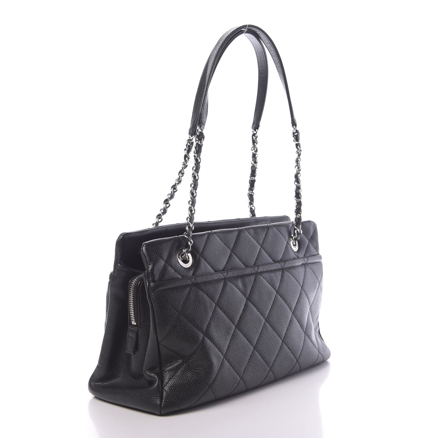 Chanel Caviar Quilted CC Timeless Tote Black 3 of 10