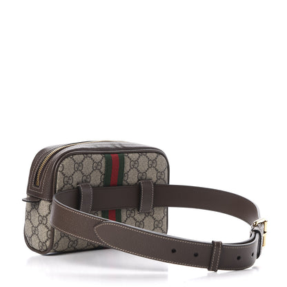 Gucci GG Supreme Monogram Web Small Ophidia Belt Bag 85 34 Dark Brown 3 of 11