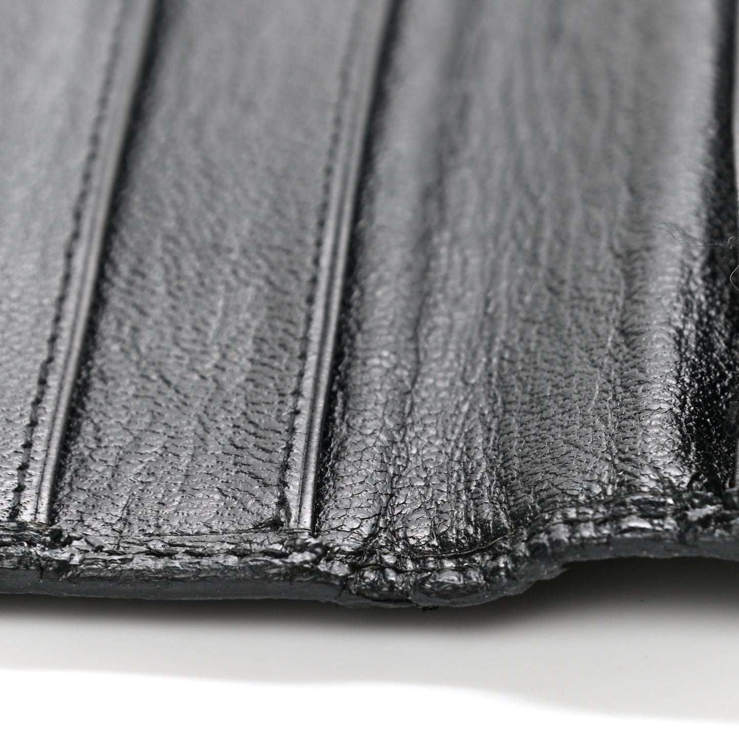 Goatskin Yen Wallet Black
