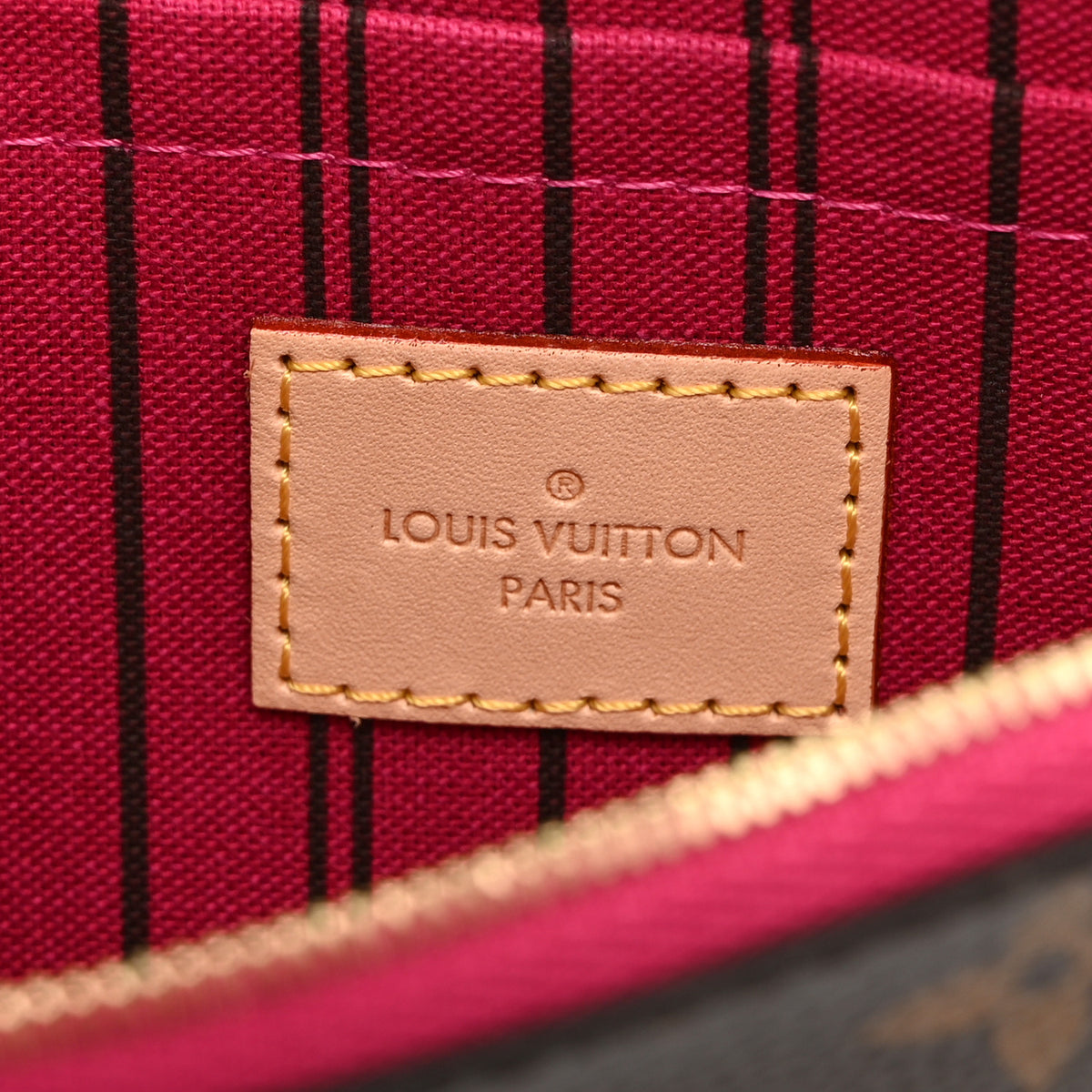 Louis Vuitton Monogram Neverfull MM GM Pochette Pivoine 6 of 10