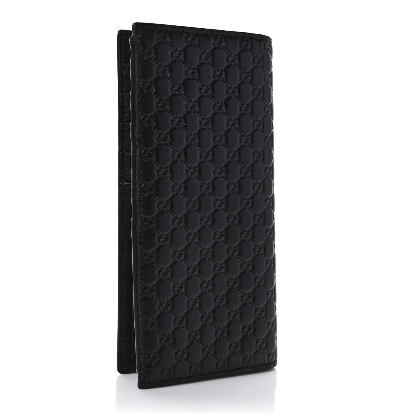 Microguccissima Bi-Fold Organizer Wallet Black
