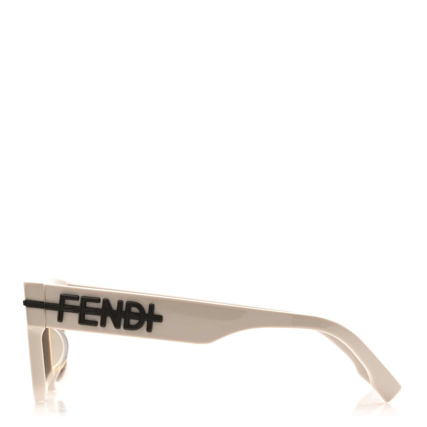 Acetate Fendigraphy Rectangle Sunglasses FE40091U Beige