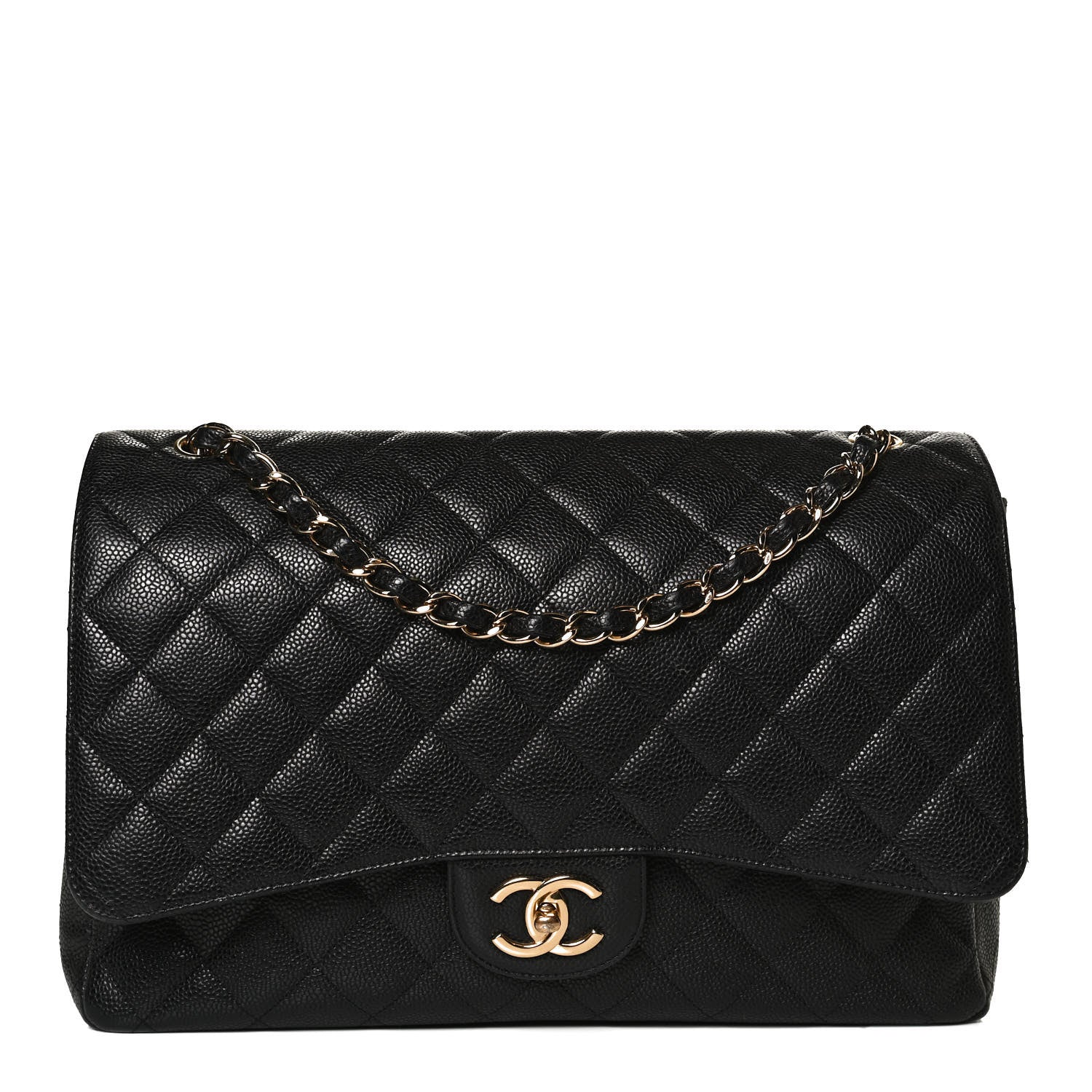 Chanel Caviar Quilted Maxi Double Flap Black 1 of 13
