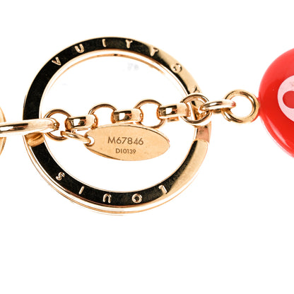 Louis Vuitton Giant Monogram Vivienne Bag Charm Key Holder Rouge 6 of 7