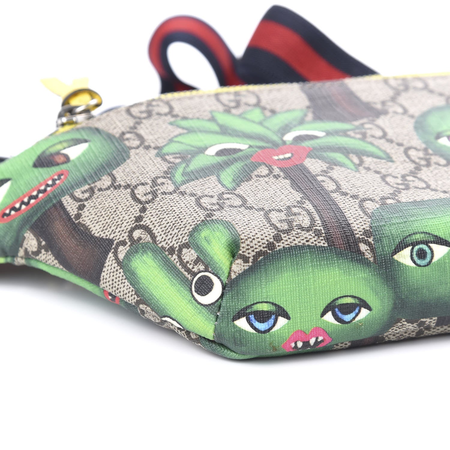 Gucci GG Supreme Monogram Smiling Plants Childrens Belt Bag Multicolor 7 of 9