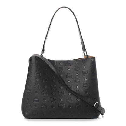 MCM Calfskin Ottomar Medium Hobo Black 1 of 7