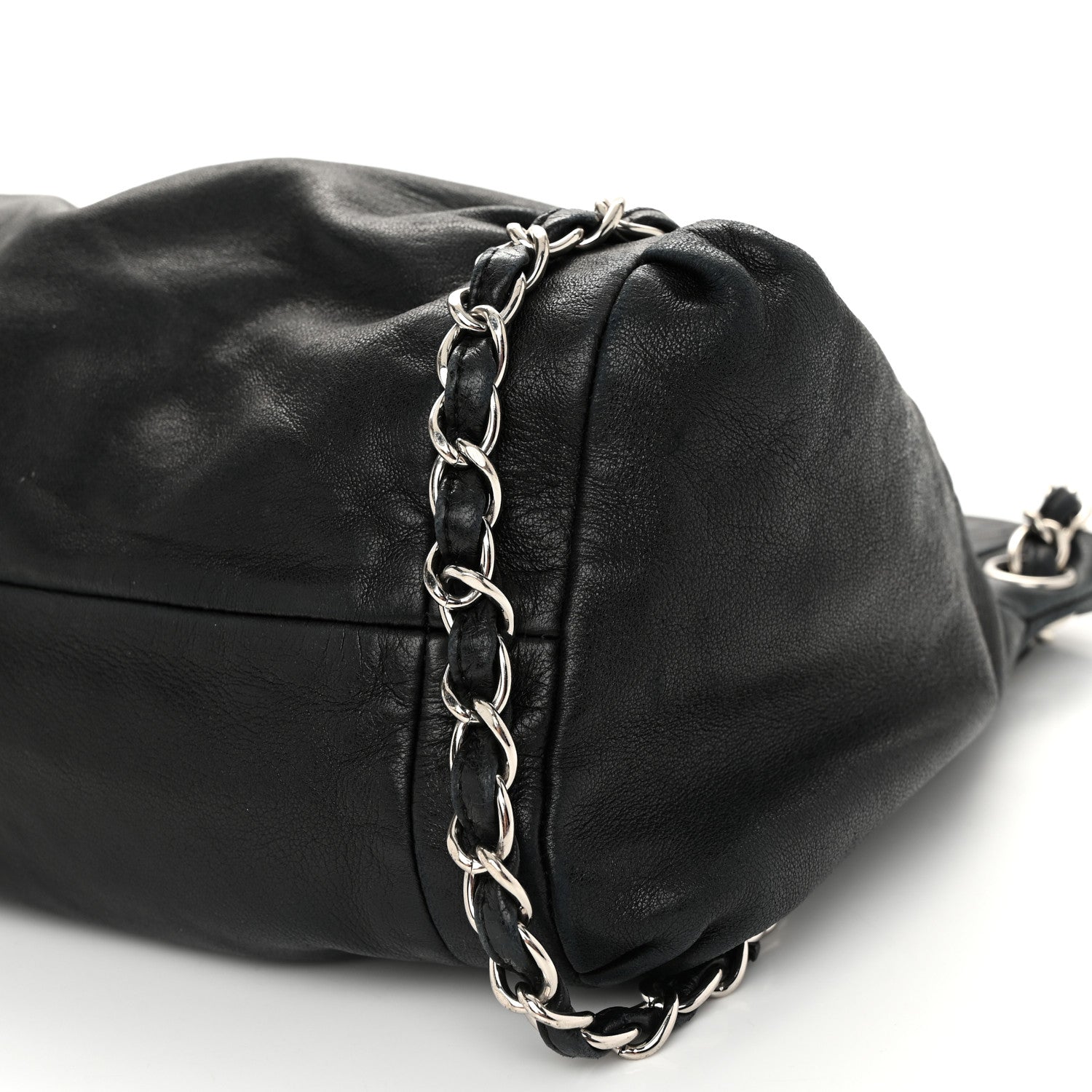 Chanel Lambskin Large Sharpei Shoulder Bag Black 10 of 13