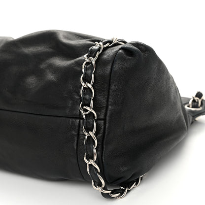 Chanel Lambskin Large Sharpei Shoulder Bag Black 10 of 13