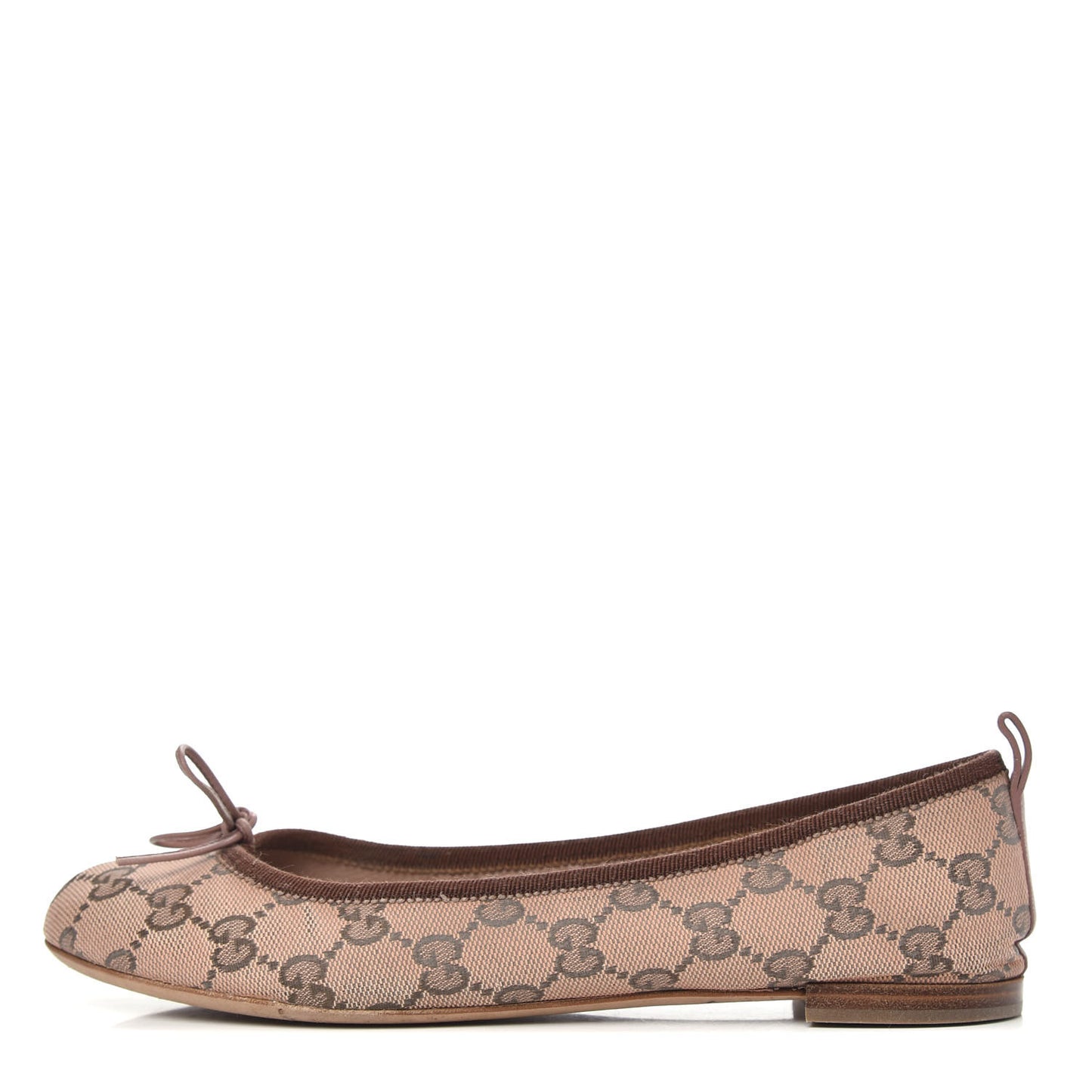 Monogram Ballet Flats 37.5 Dark Brown