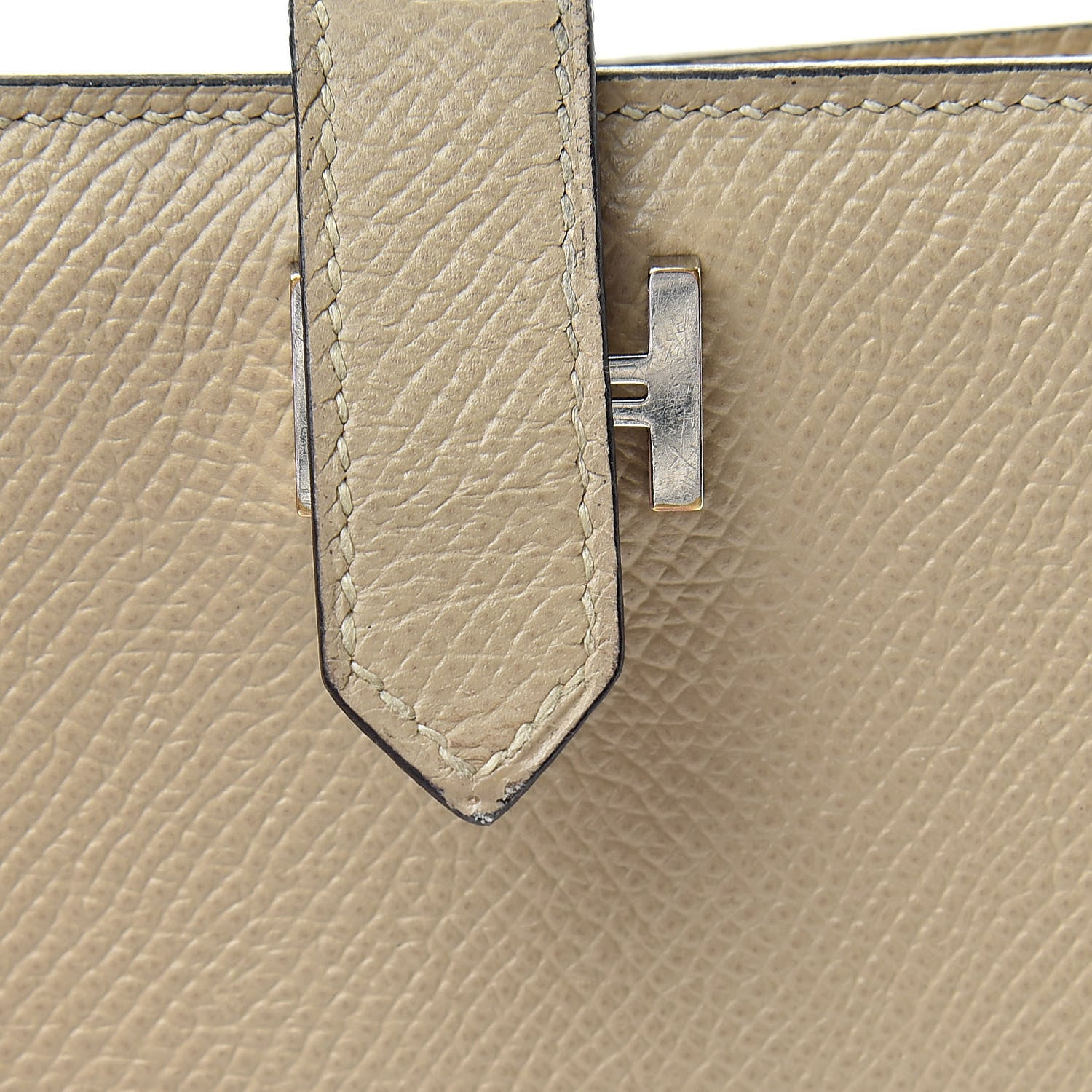 Hermes Epsom Bearn Card Holder Wallet Trench 10 of 11